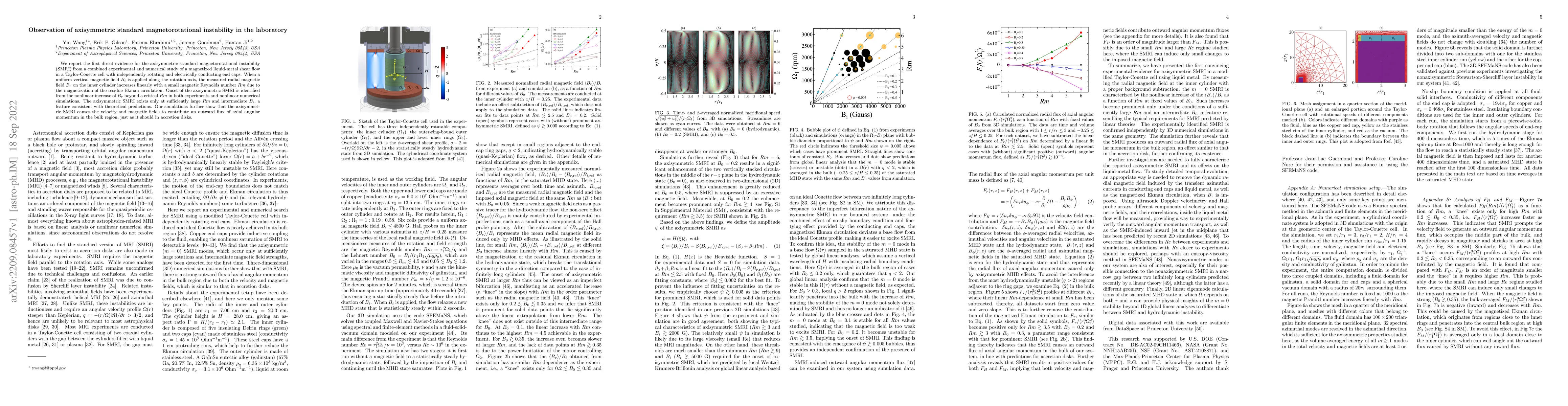 Thumbnail for Observation of axisymmetric standard magnetorotational instability in
  the laboratory