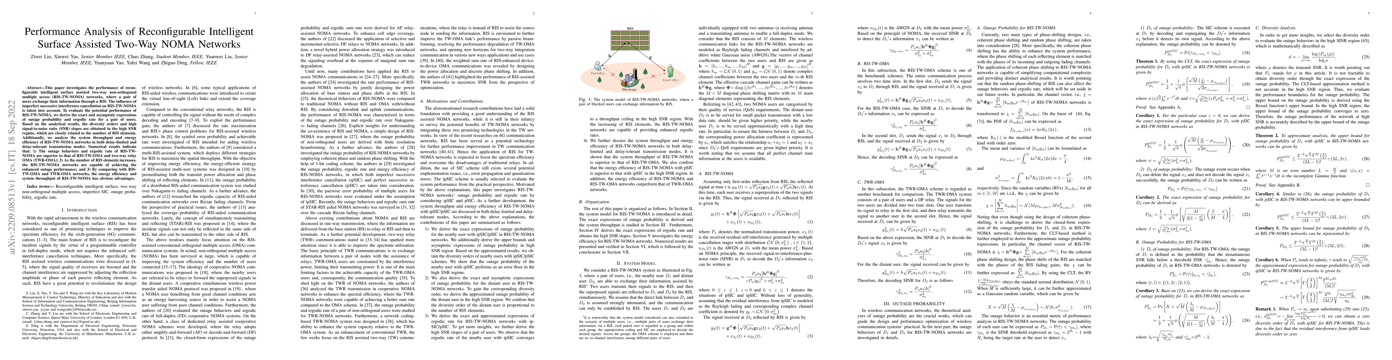 Thumbnail for Performance Analysis of Reconfigurable Intelligent Surface Assisted
  Two-Way NOMA Networks