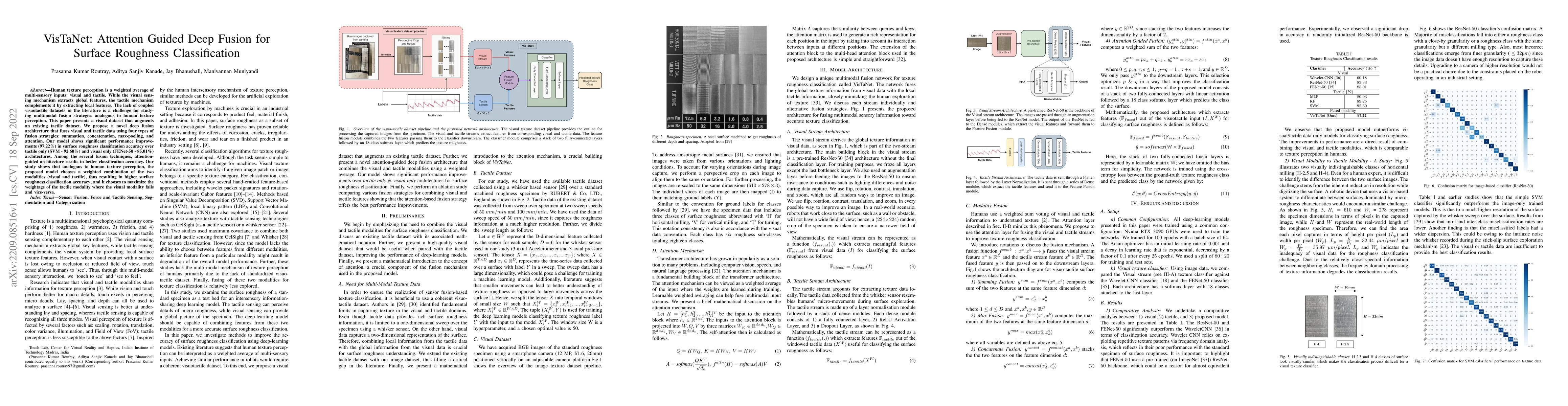 Thumbnail for VisTaNet: Attention Guided Deep Fusion for Surface Roughness
  Classification