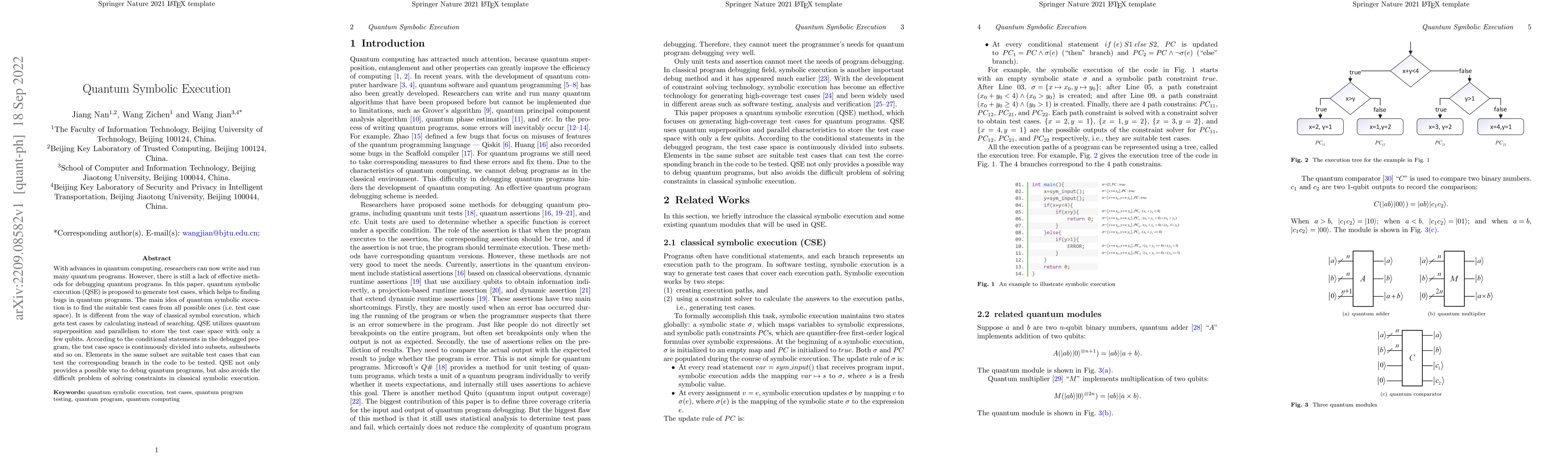 Thumbnail for Quantum Symbolic Execution