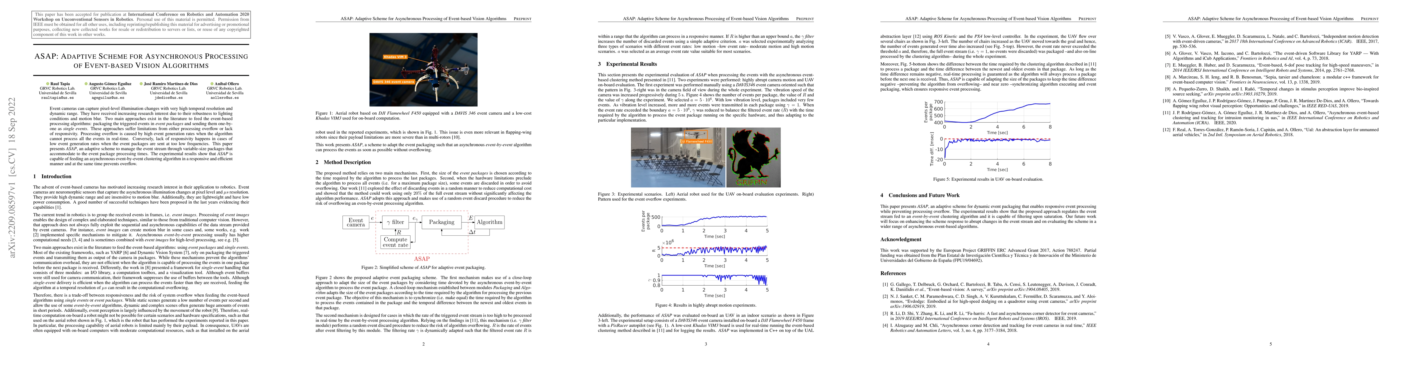 Thumbnail for ASAP: Adaptive Scheme for Asynchronous Processing of Event-based Vision
  Algorithms