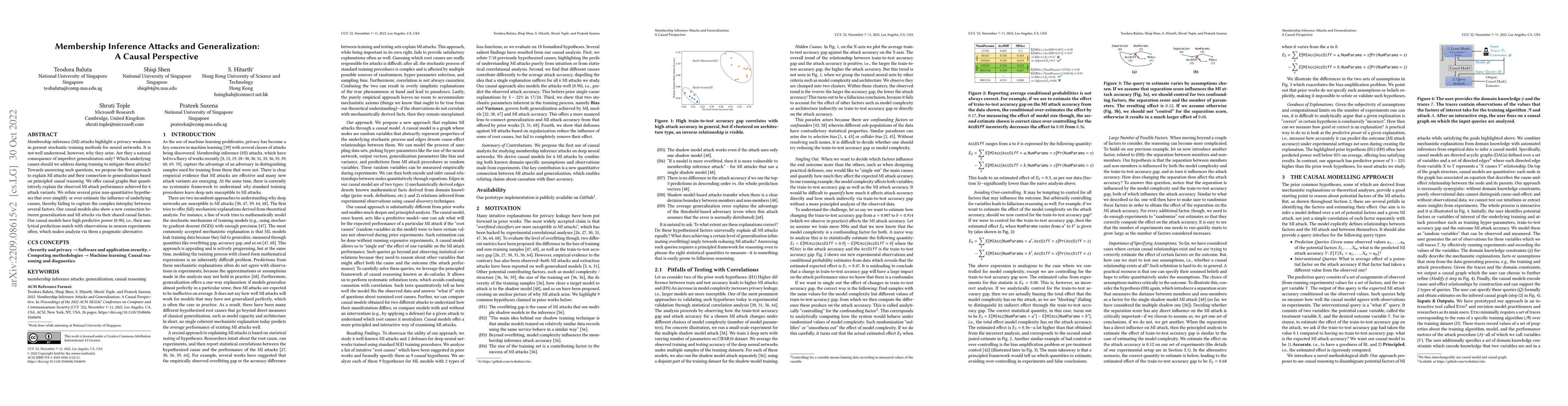 Thumbnail for Membership Inference Attacks and Generalization: A Causal Perspective