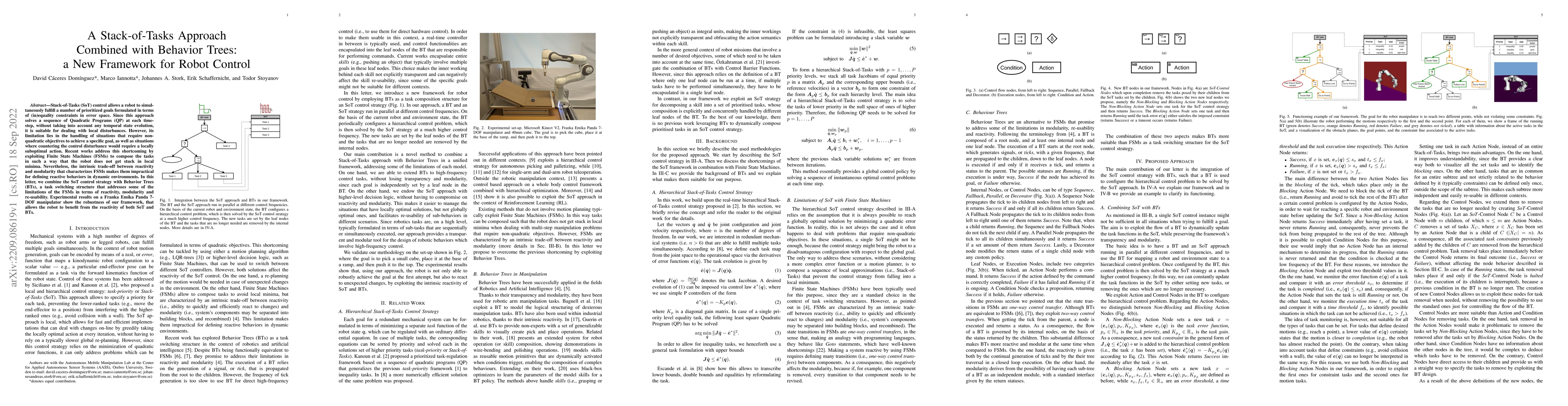 Thumbnail for A Stack-of-Tasks Approach Combined with Behavior Trees: a New Framework
  for Robot Control