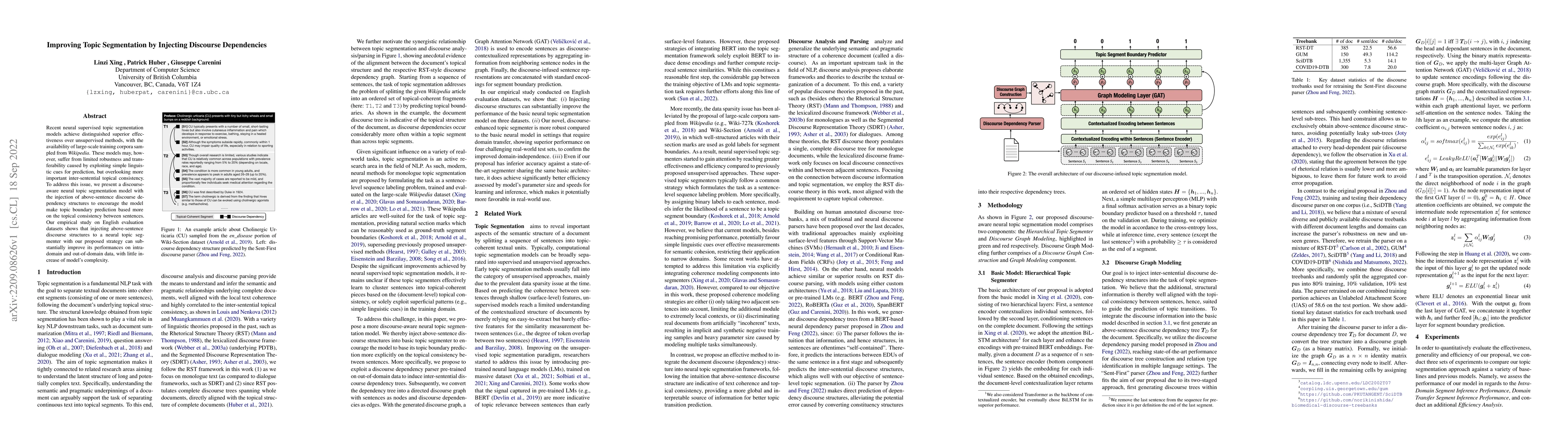 Thumbnail for Improving Topic Segmentation by Injecting Discourse Dependencies