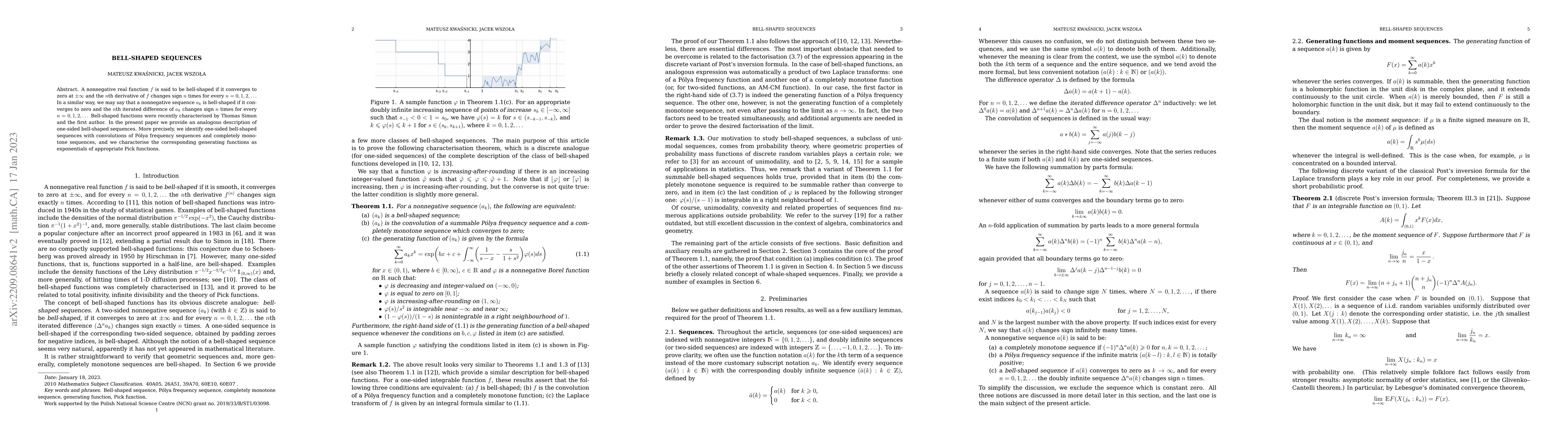 Thumbnail for Bell-shaped sequences