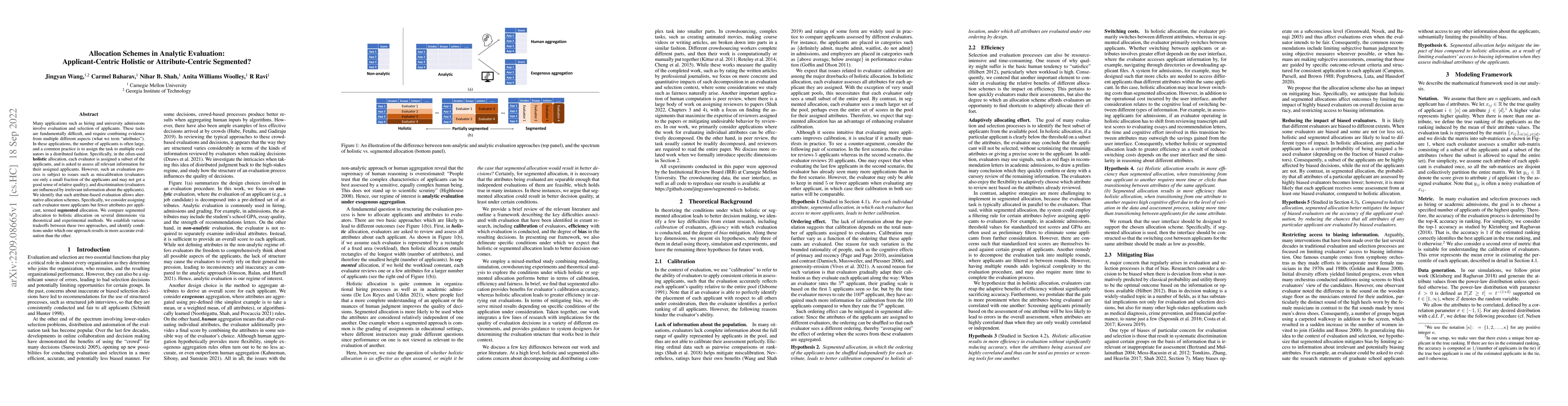 Thumbnail for Allocation Schemes in Analytic Evaluation: Applicant-Centric Holistic or
  Attribute-Centric Segmented?