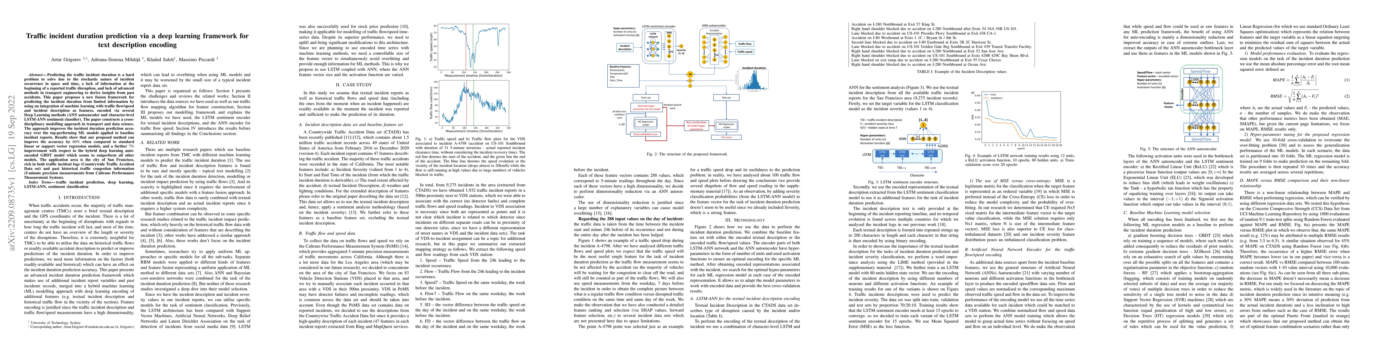 Thumbnail for Traffic incident duration prediction via a deep learning framework for
  text description encoding