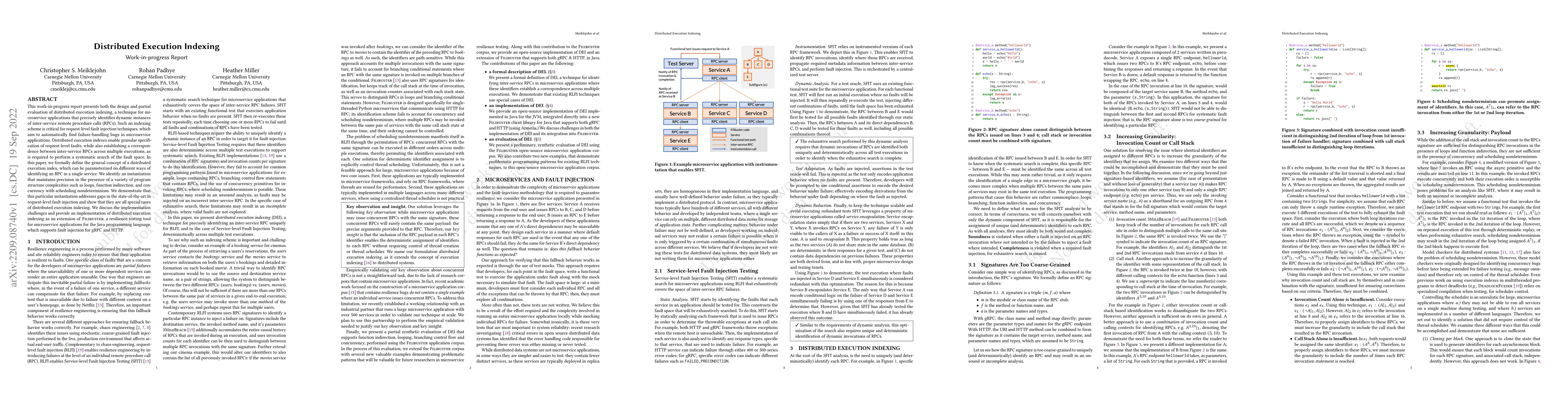 Thumbnail for Distributed Execution Indexing