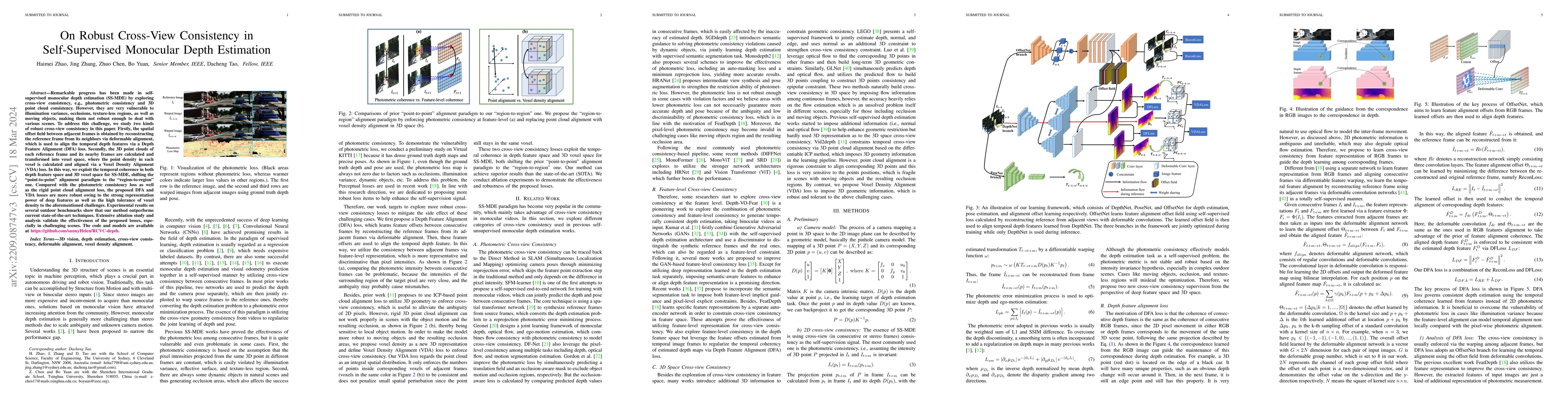 Thumbnail for On Robust Cross-View Consistency in Self-Supervised Monocular Depth
  Estimation
