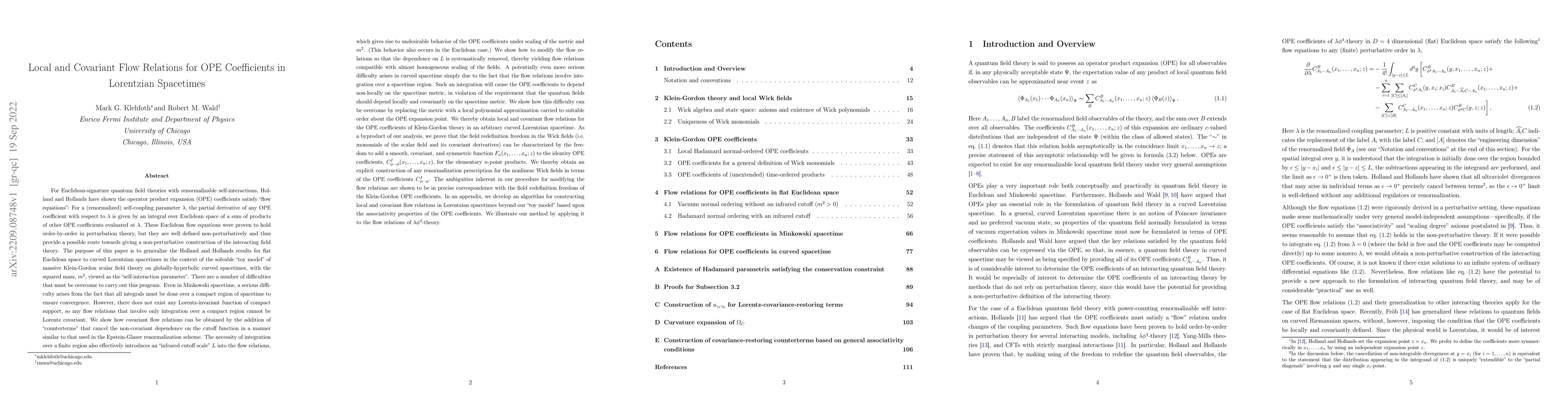 Thumbnail for Local and Covariant Flow Relations for OPE Coefficients in Lorentzian
  Spacetimes