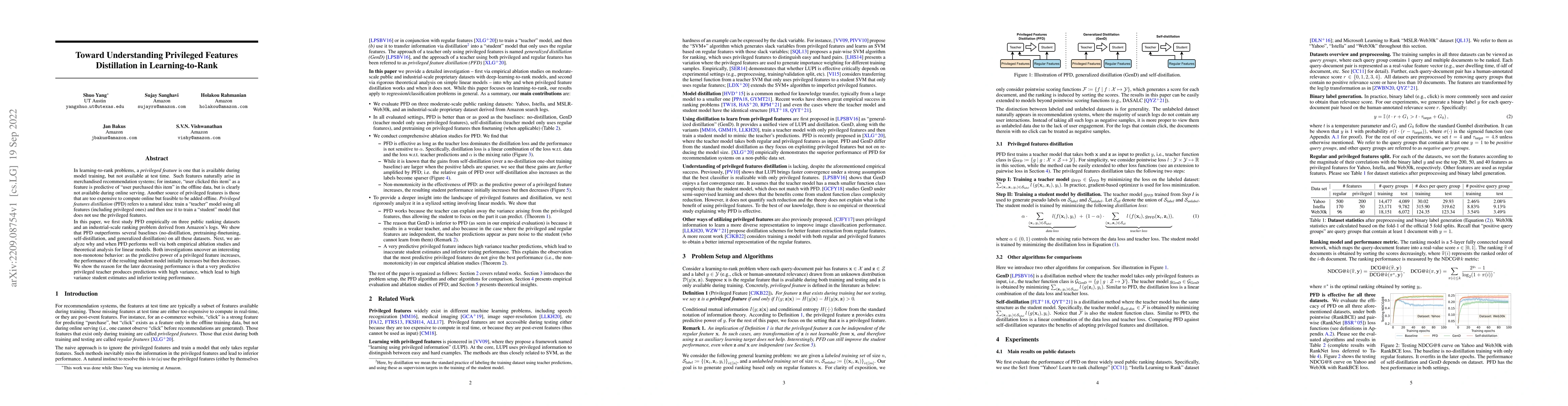 Thumbnail for Toward Understanding Privileged Features Distillation in
  Learning-to-Rank