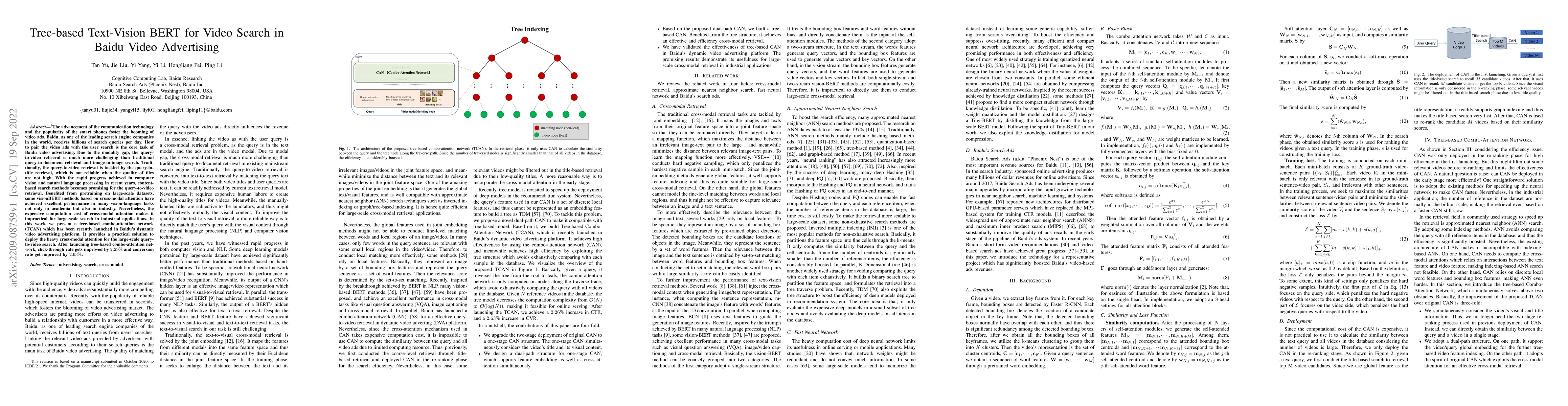 Thumbnail for Tree-based Text-Vision BERT for Video Search in Baidu Video Advertising