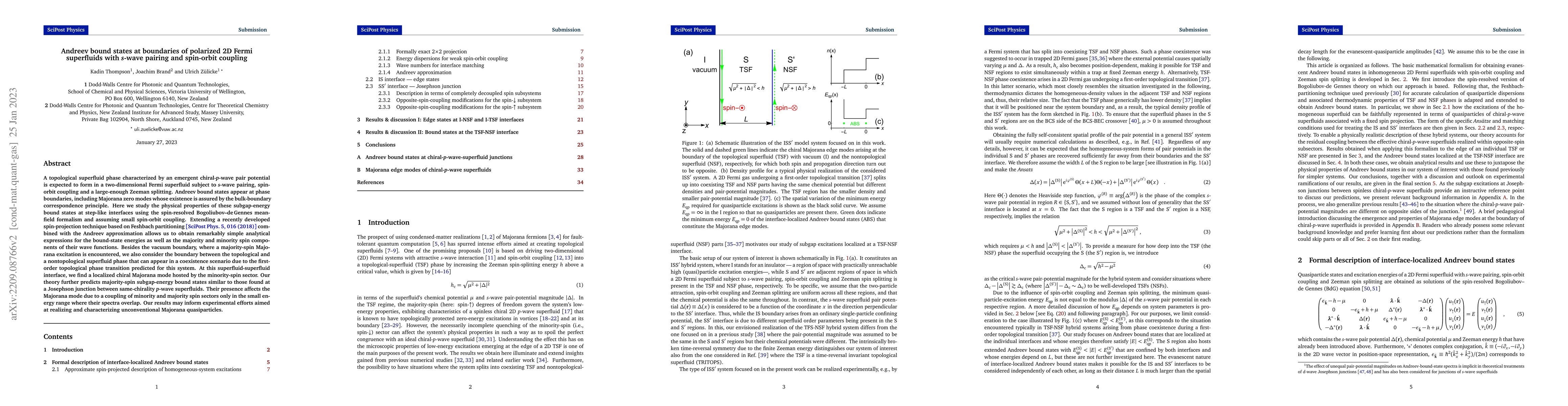 Thumbnail for Andreev bound states at boundaries of polarized 2D Fermi superfluids
  with s-wave pairing and spin-orbit coupling