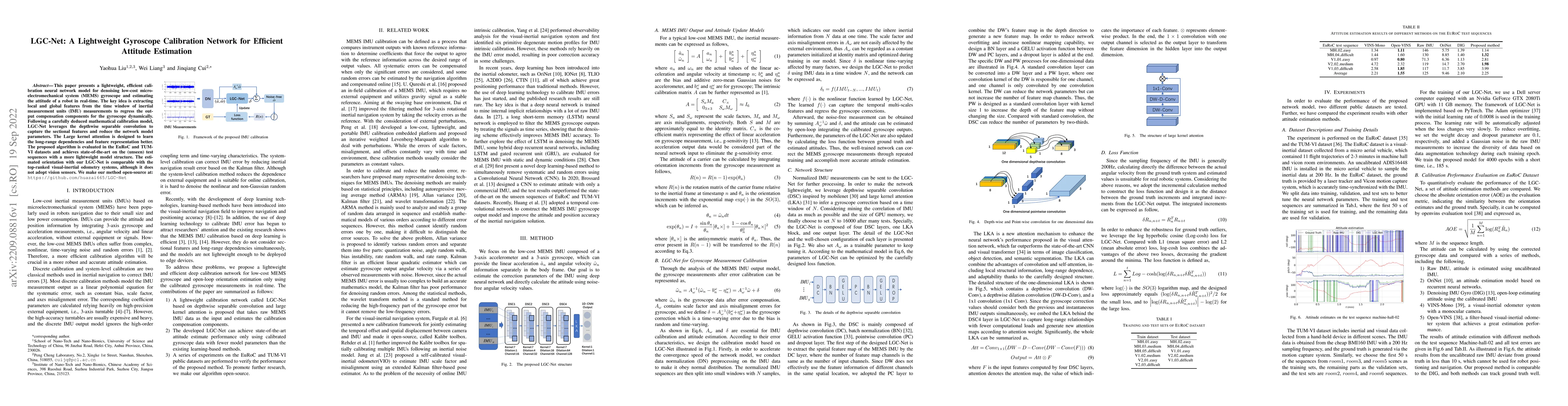Thumbnail for LGC-Net: A Lightweight Gyroscope Calibration Network for Efficient
  Attitude Estimation