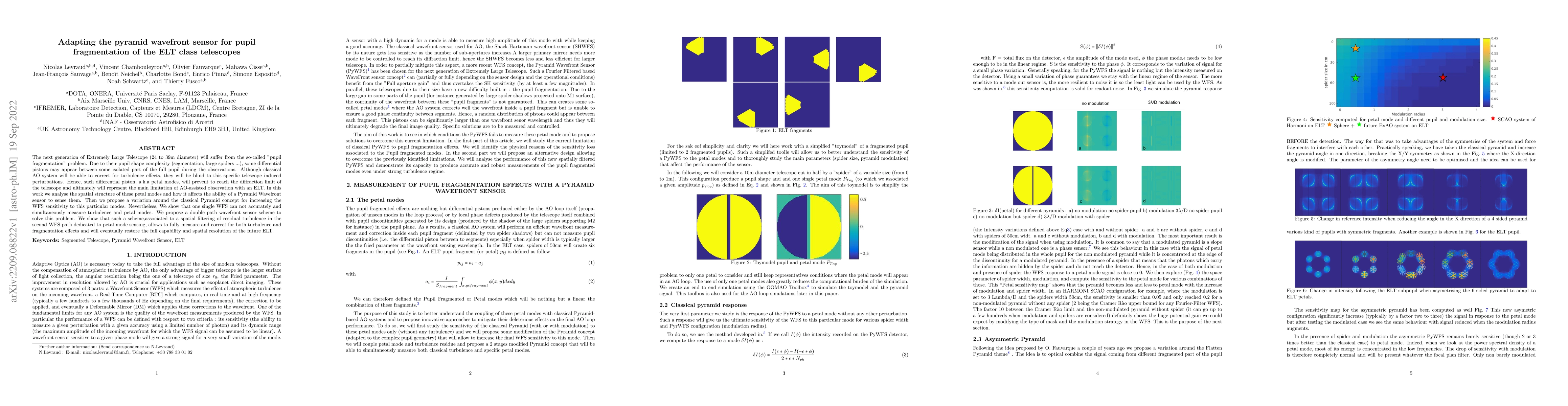 Thumbnail for Adapting the pyramid wavefront sensor for pupil fragmentation of the ELT
  class telescopes