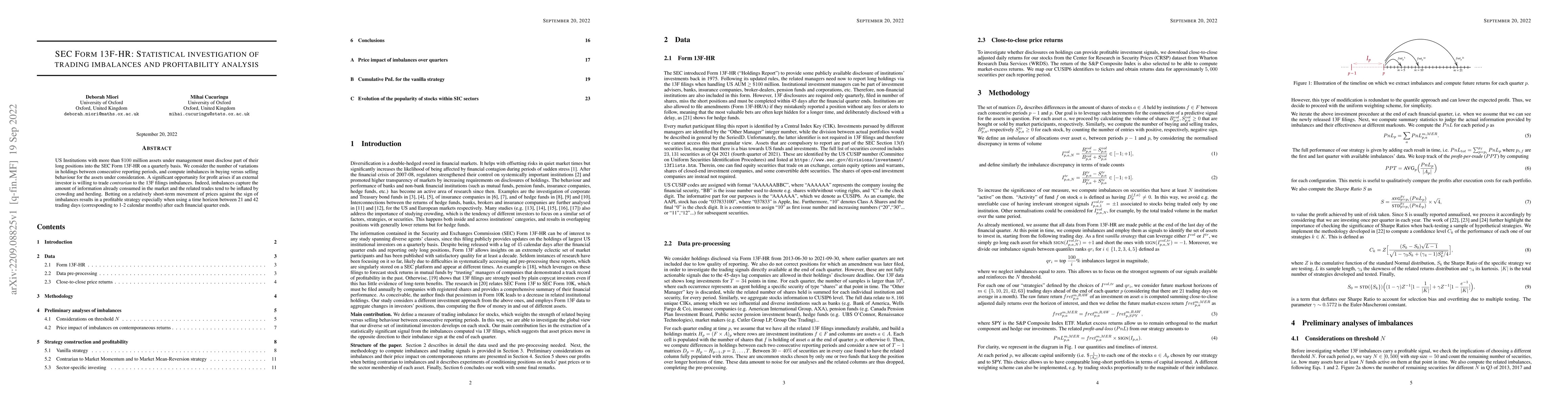 Thumbnail for SEC Form 13F-HR: Statistical investigation of trading imbalances and
  profitability analysis