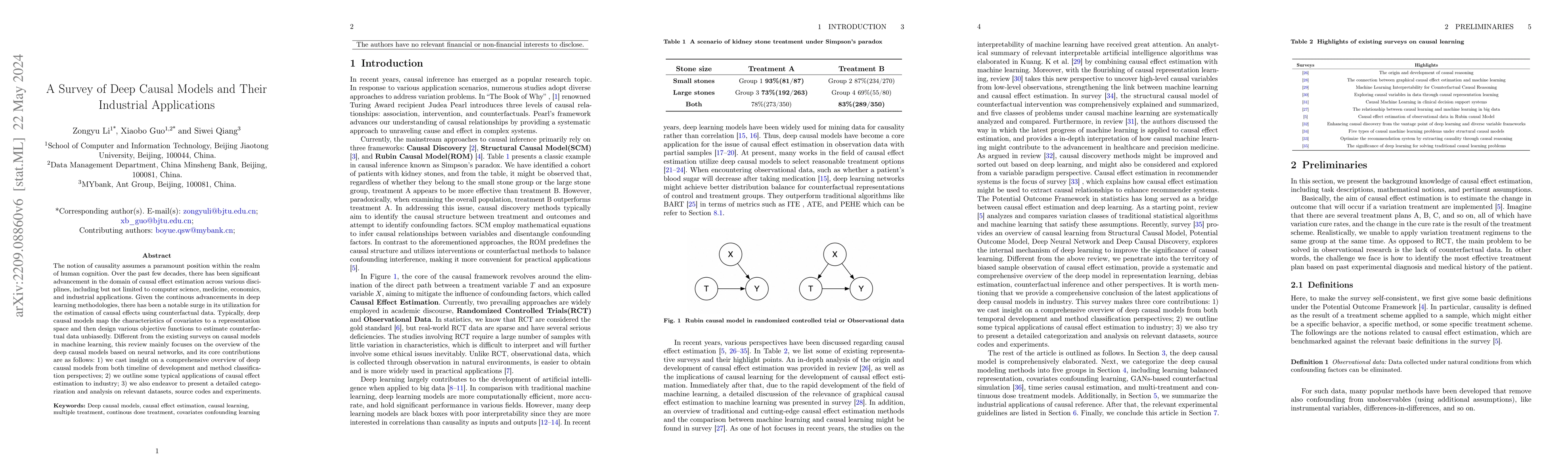 Thumbnail for A Survey of Deep Causal Models and Their Industrial Applications
