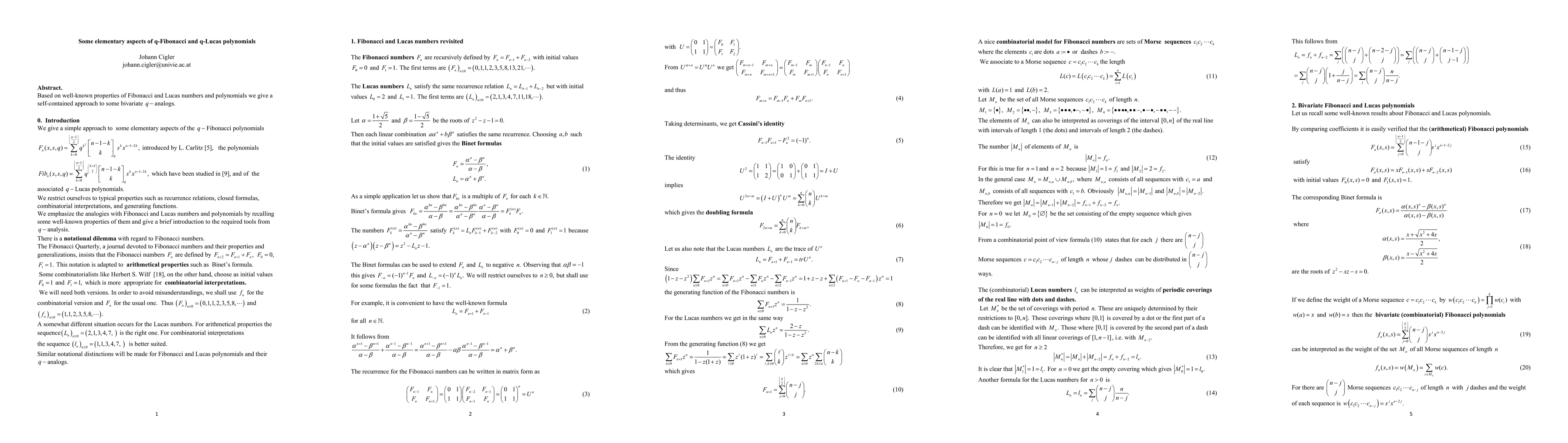 Thumbnail for Some elementary aspects of q-Fibonacci and q-Lucas polynomials
