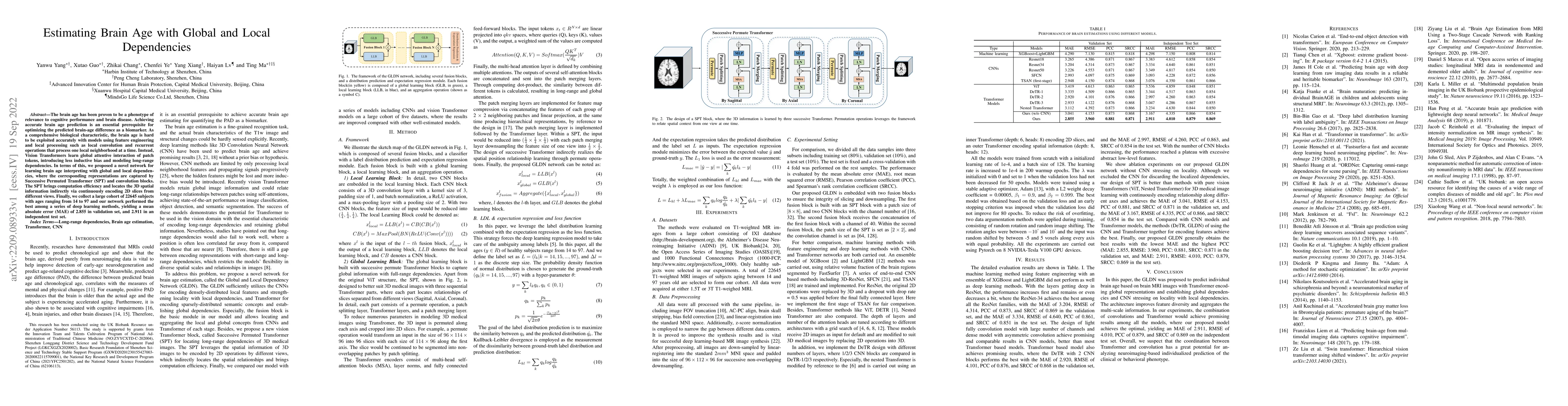 Thumbnail for Estimating Brain Age with Global and Local Dependencies
