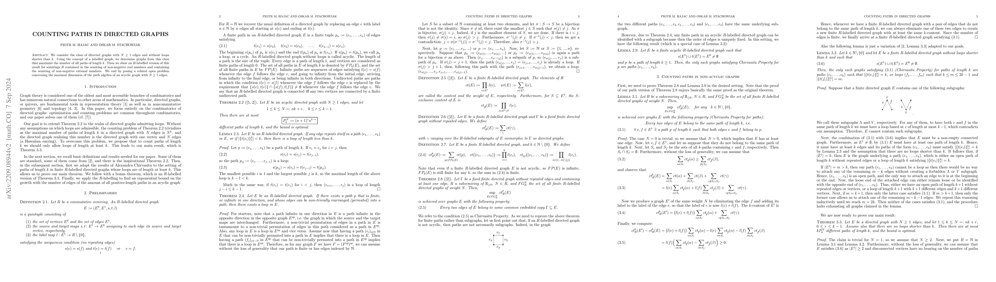 Thumbnail for Counting paths in directed graphs