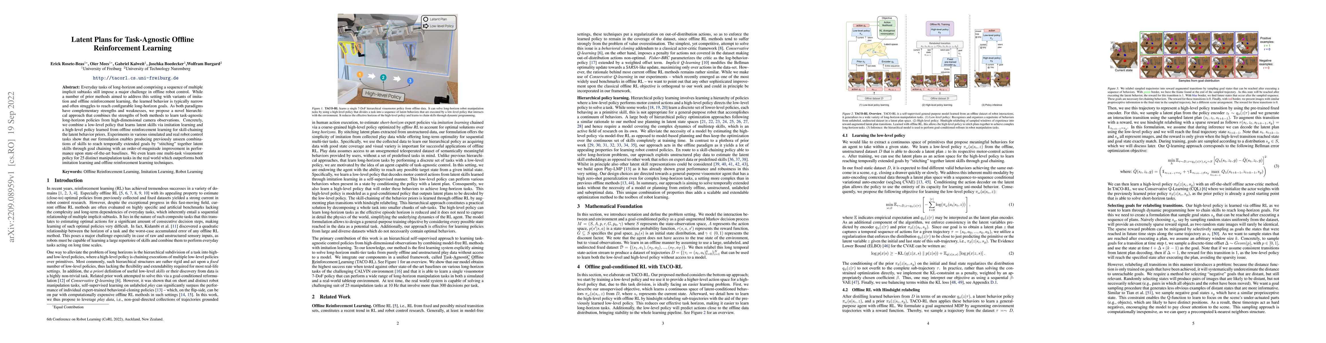 Thumbnail for Latent Plans for Task-Agnostic Offline Reinforcement Learning