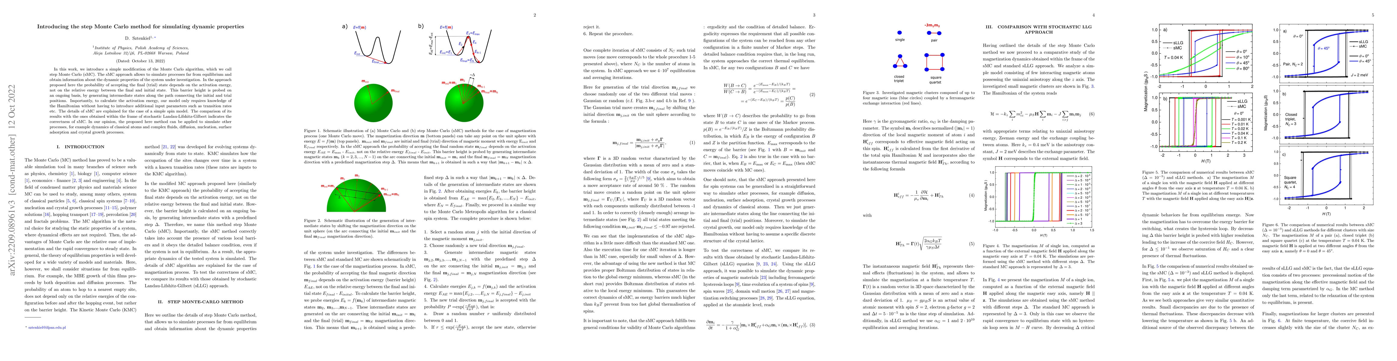 Thumbnail for Introducing the step Monte Carlo method for simulating dynamic
  properties