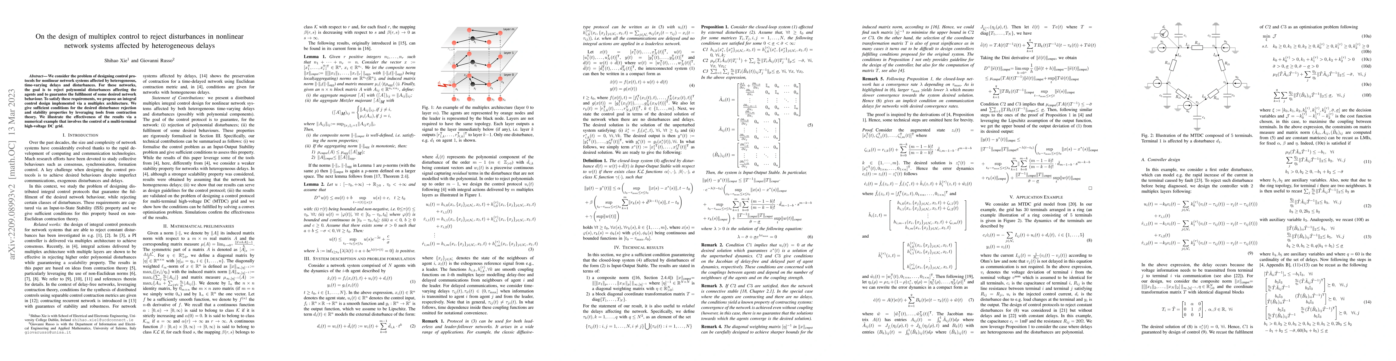 Thumbnail for On the design of multiplex control to reject disturbances in nonlinear
  network systems affected by heterogeneous delays