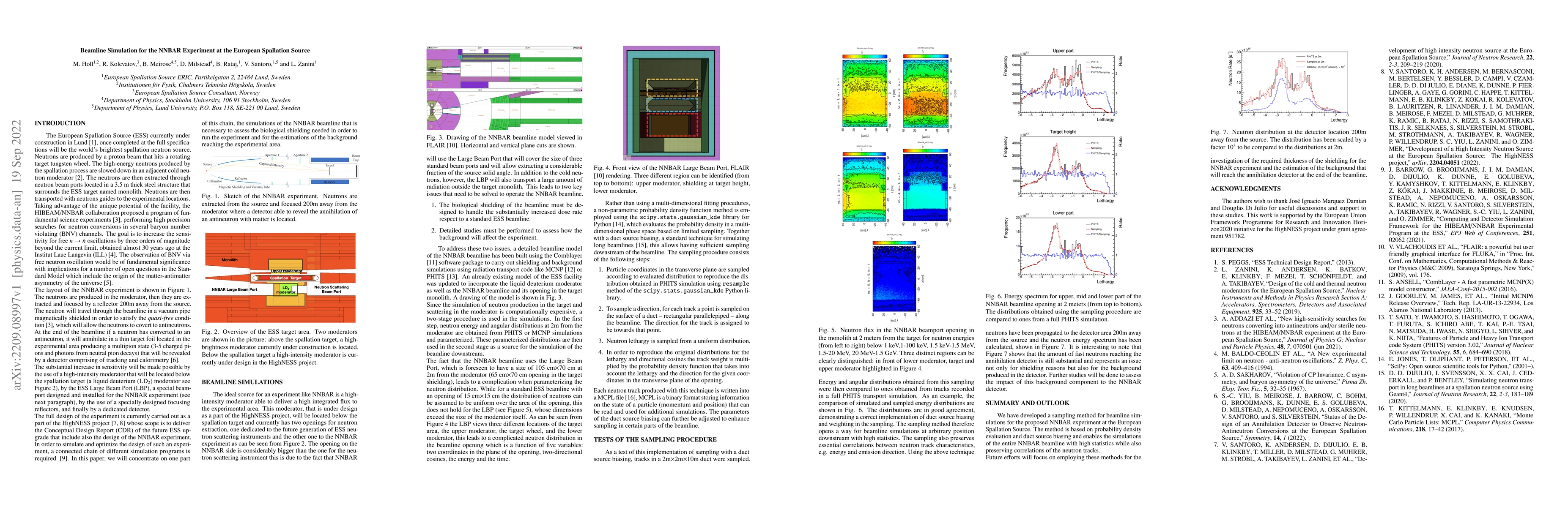 Thumbnail for Beamline Simulation for the NNBAR Experiment at the European Spallation
  Source