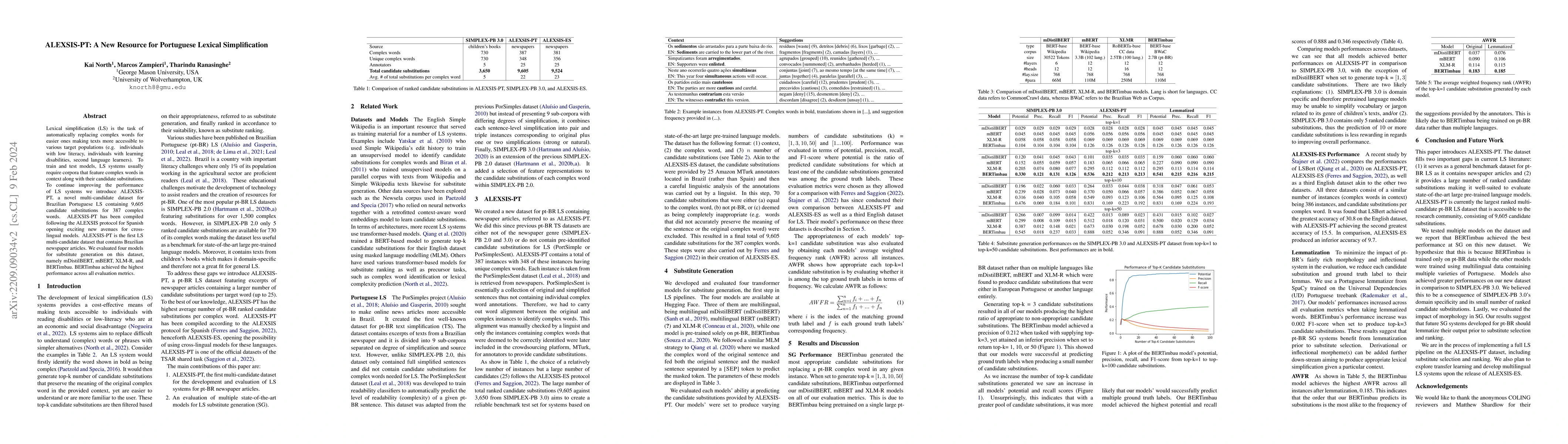 Thumbnail for ALEXSIS-PT: A New Resource for Portuguese Lexical Simplification