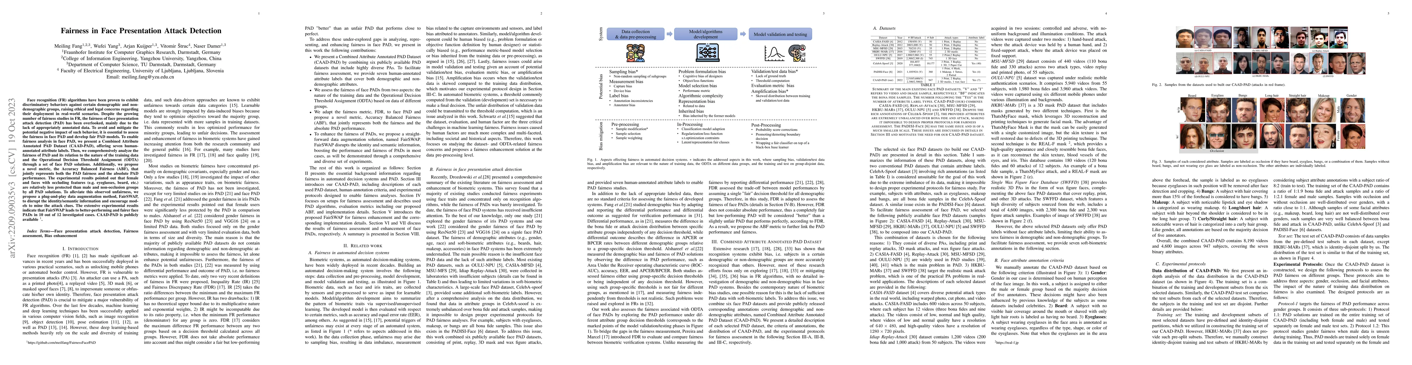 Thumbnail for Fairness in Face Presentation Attack Detection