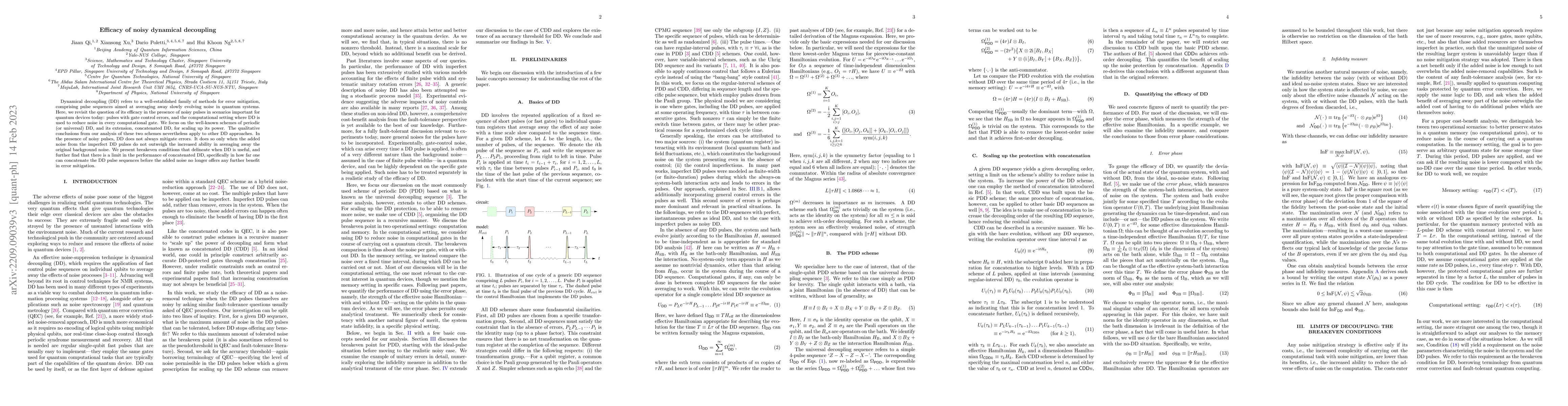 Thumbnail for Efficacy of noisy dynamical decoupling