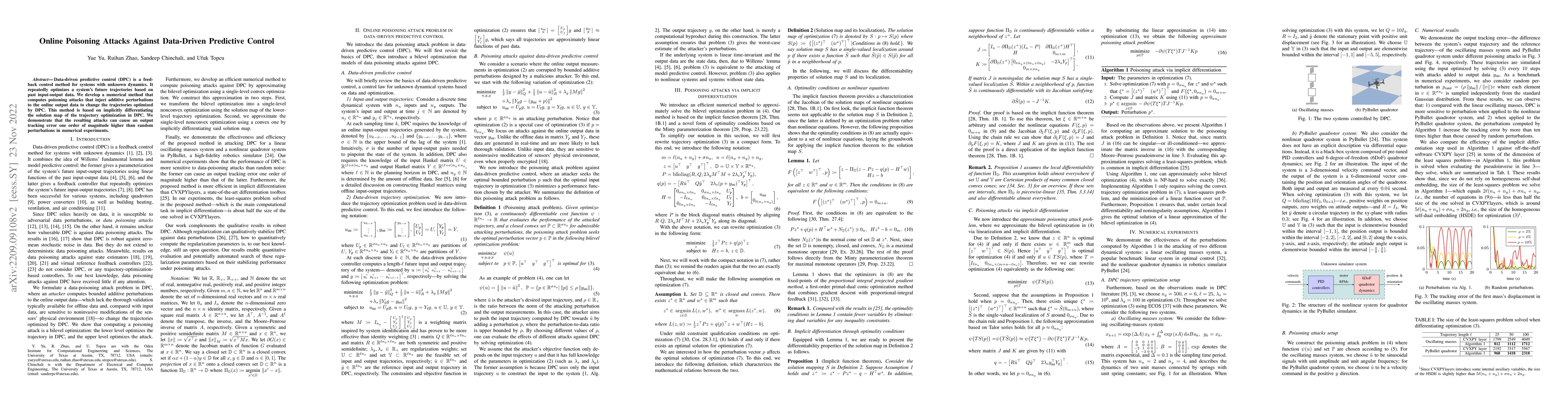 Thumbnail for Online Poisoning Attacks Against Data-Driven Predictive Control