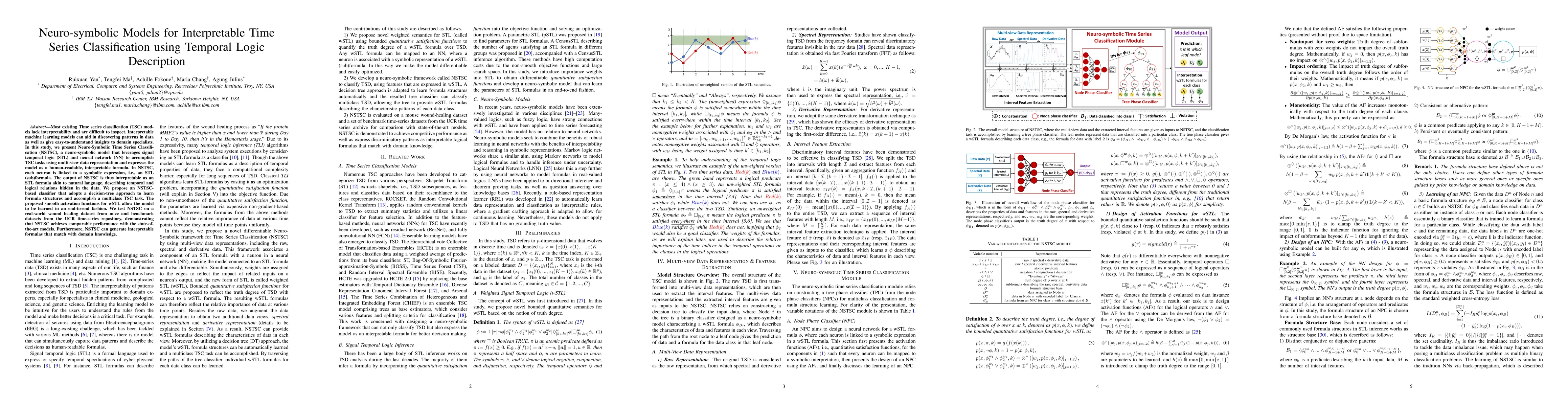 Thumbnail for Neuro-symbolic Models for Interpretable Time Series Classification using
  Temporal Logic Description