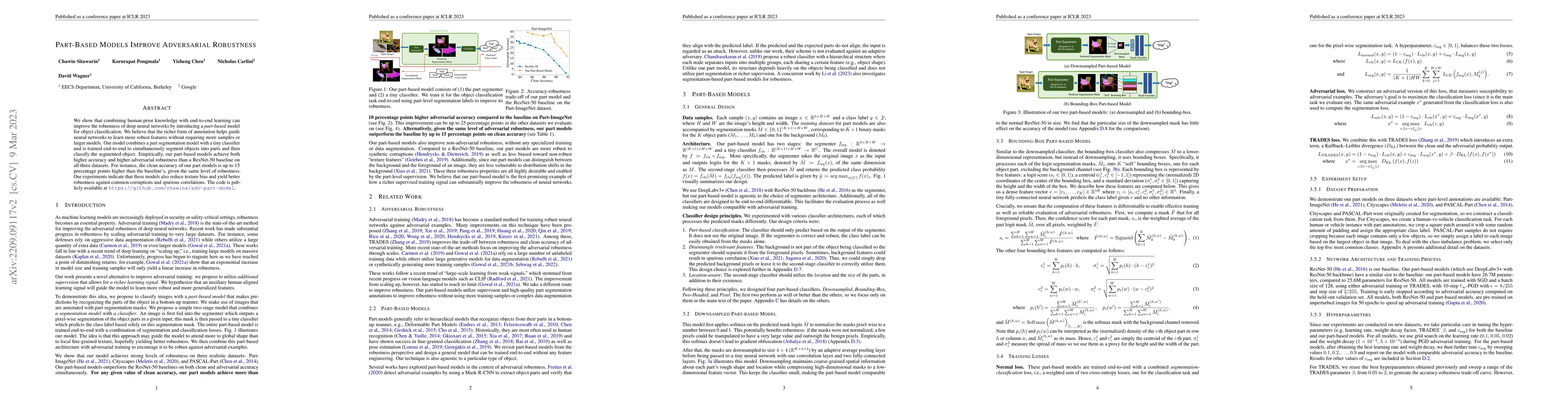 Thumbnail for Part-Based Models Improve Adversarial Robustness