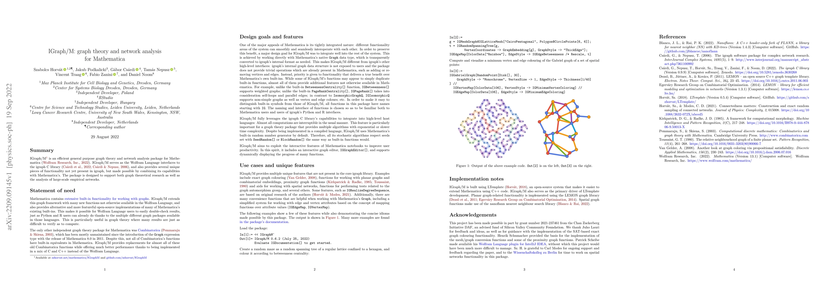 Thumbnail for IGraph/M: graph theory and network analysis for Mathematica