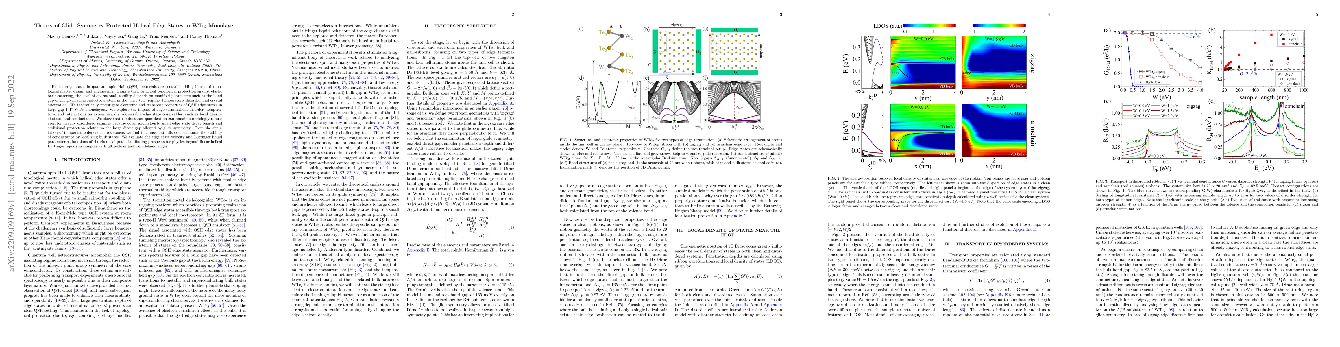 Thumbnail for Theory of Glide Symmetry Protected Helical Edge States in WTe$_{2}$
  Monolayer