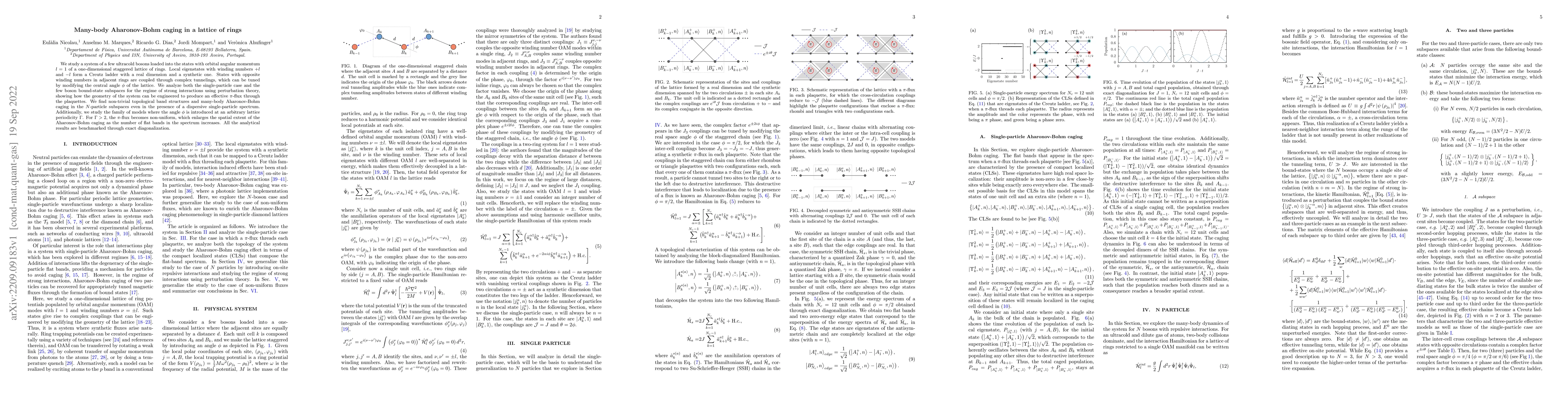 Thumbnail for Many-body Aharonov-Bohm caging in a lattice of rings