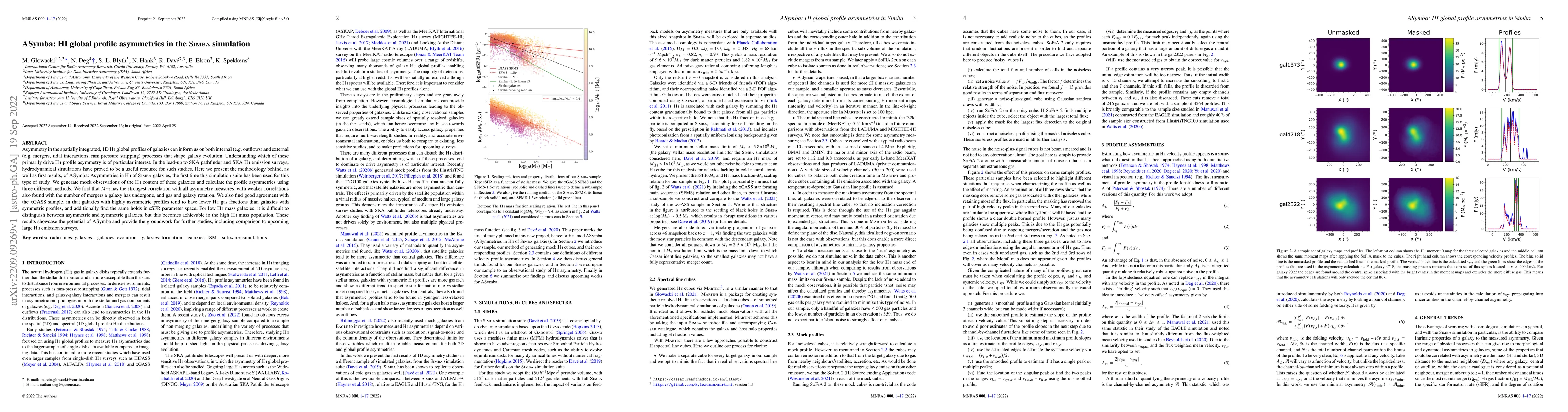 Thumbnail for ASymba: HI global profile asymmetries in the Simba simulation