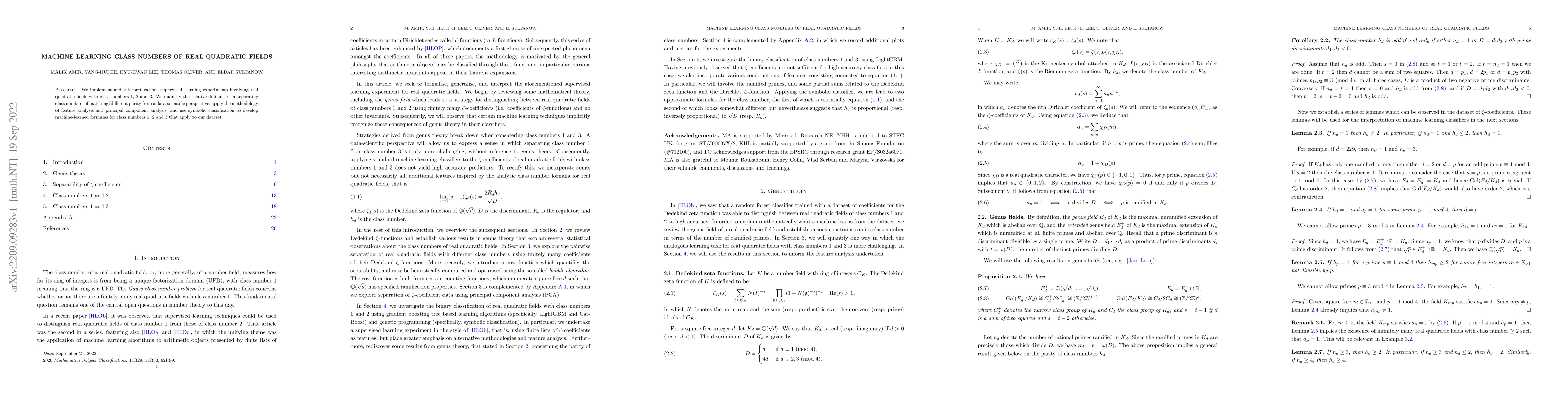 Thumbnail for Machine Learning Class Numbers of Real Quadratic Fields