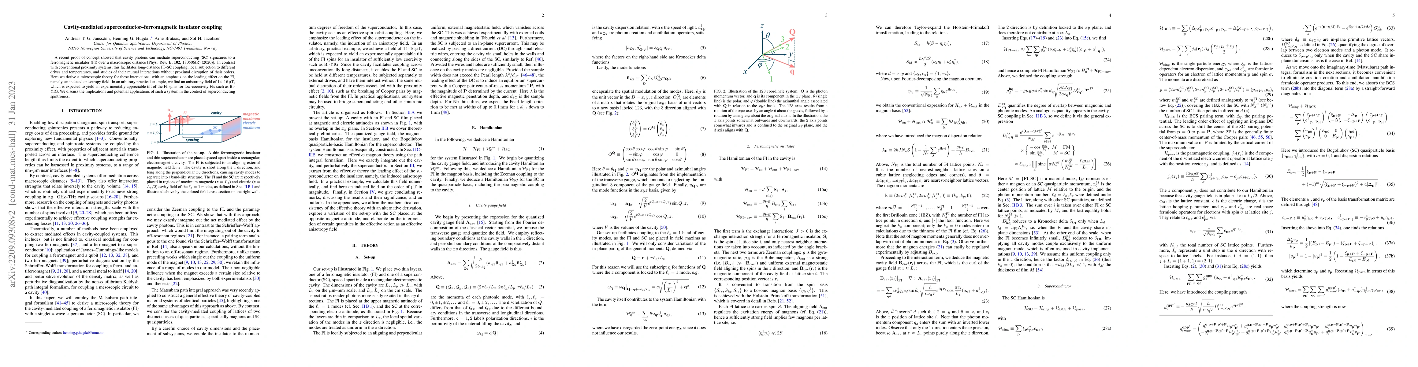 Thumbnail for Cavity-mediated superconductor$\unicode{x2013}$ferromagnetic insulator
  coupling