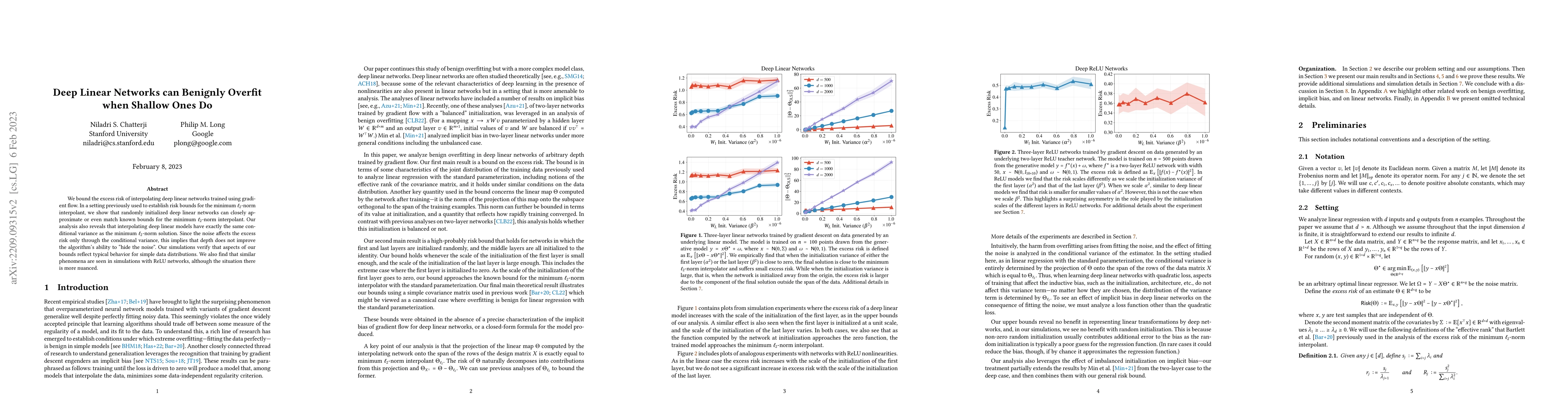 Thumbnail for Deep Linear Networks can Benignly Overfit when Shallow Ones Do