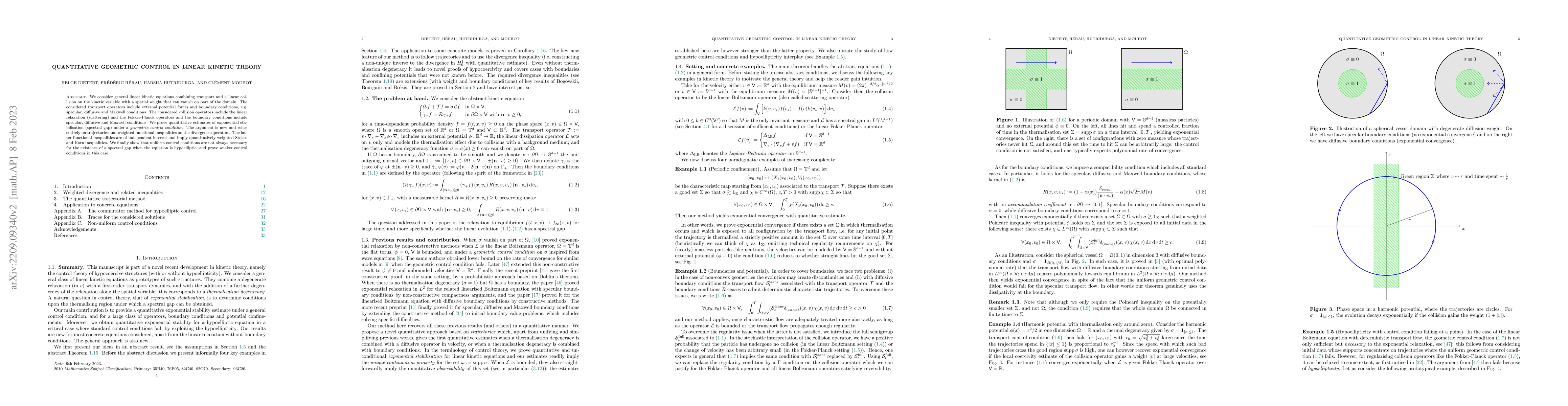 Thumbnail for Quantitative Geometric Control in Linear Kinetic Theory