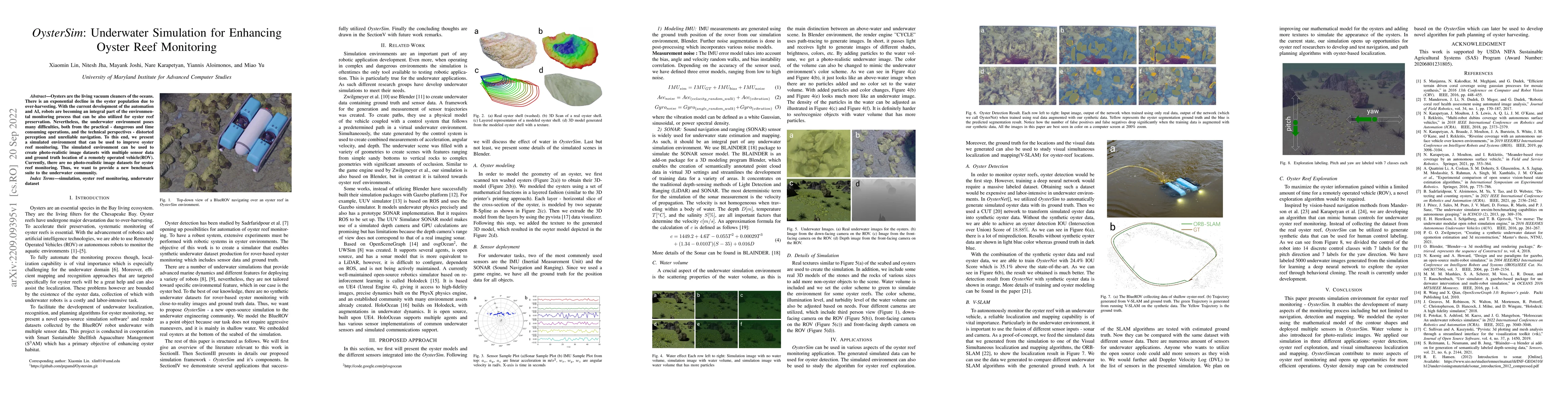 Thumbnail for OysterSim: Underwater Simulation for Enhancing Oyster Reef Monitoring