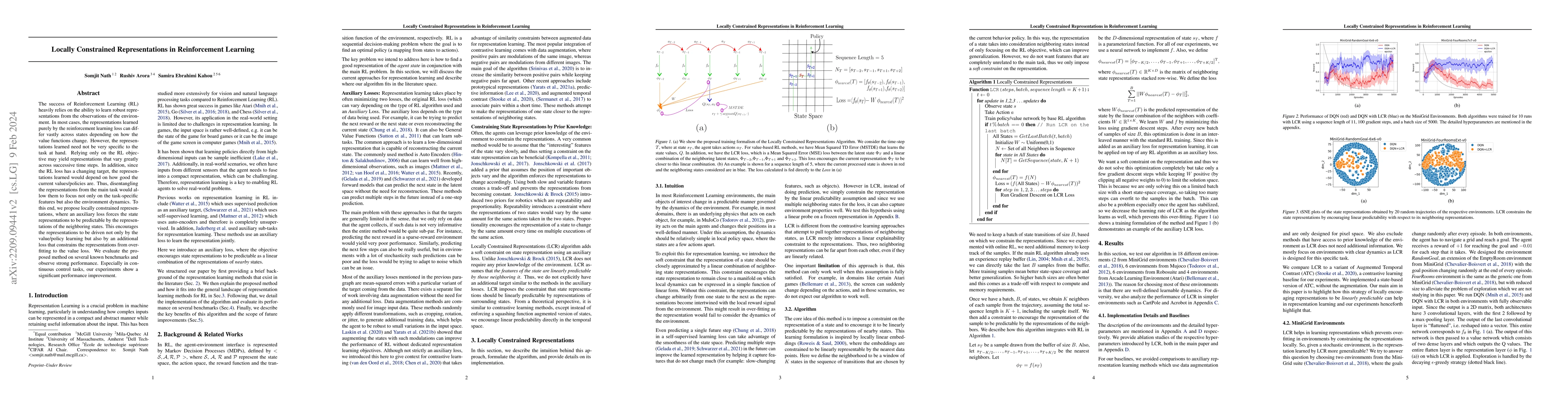 Thumbnail for Locally Constrained Representations in Reinforcement Learning