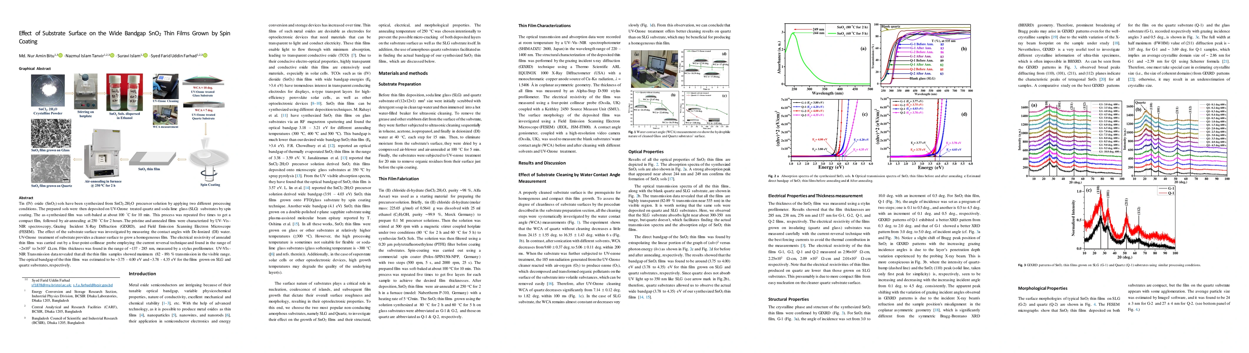 Thumbnail for Effect of Substrate Surface on the Wide Bandgap SnO2 Thin Films Grown by
  Spin Coating