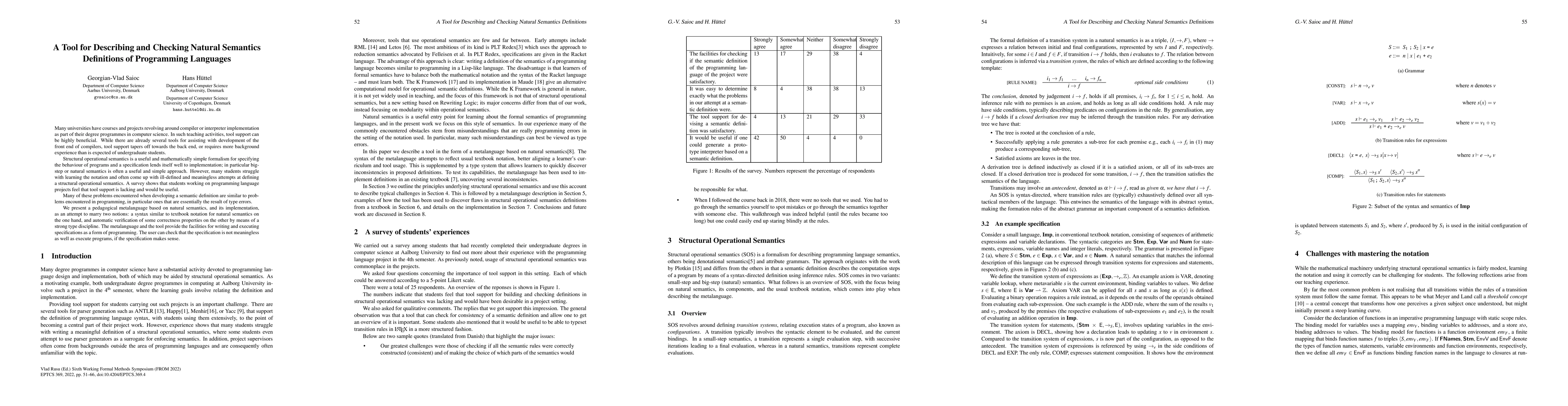Thumbnail for A Tool for Describing and Checking Natural Semantics Definitions of
  Programming Languages