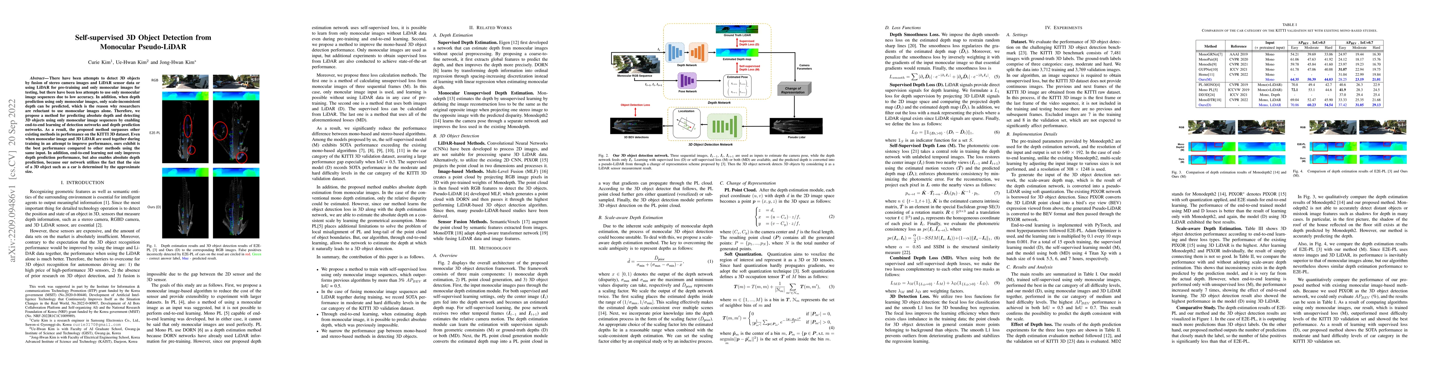 Thumbnail for Self-supervised 3D Object Detection from Monocular Pseudo-LiDAR
