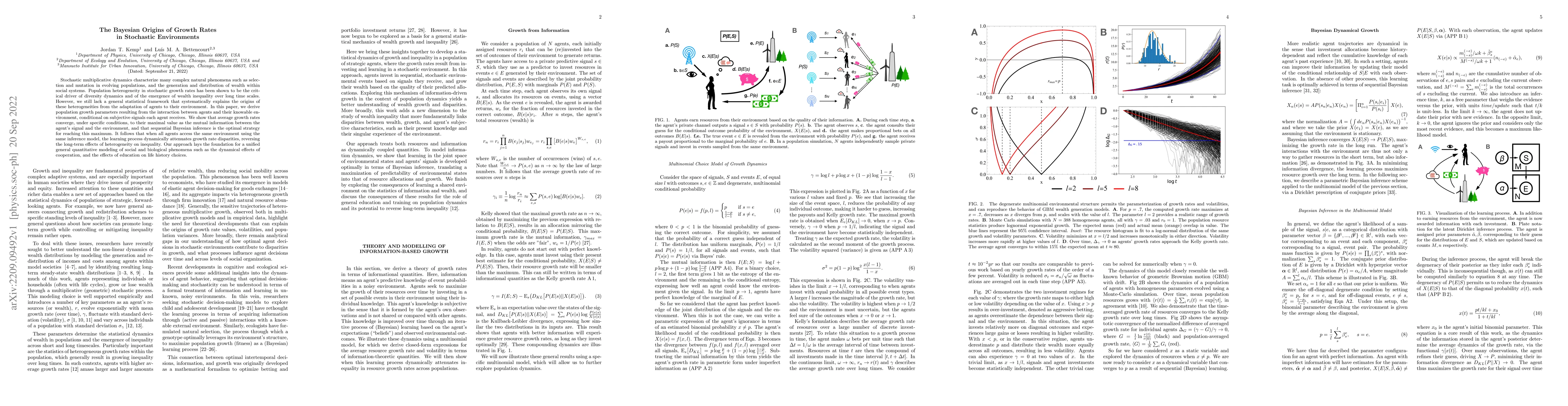 Thumbnail for The Bayesian Origins of Growth Rates in Stochastic Environments