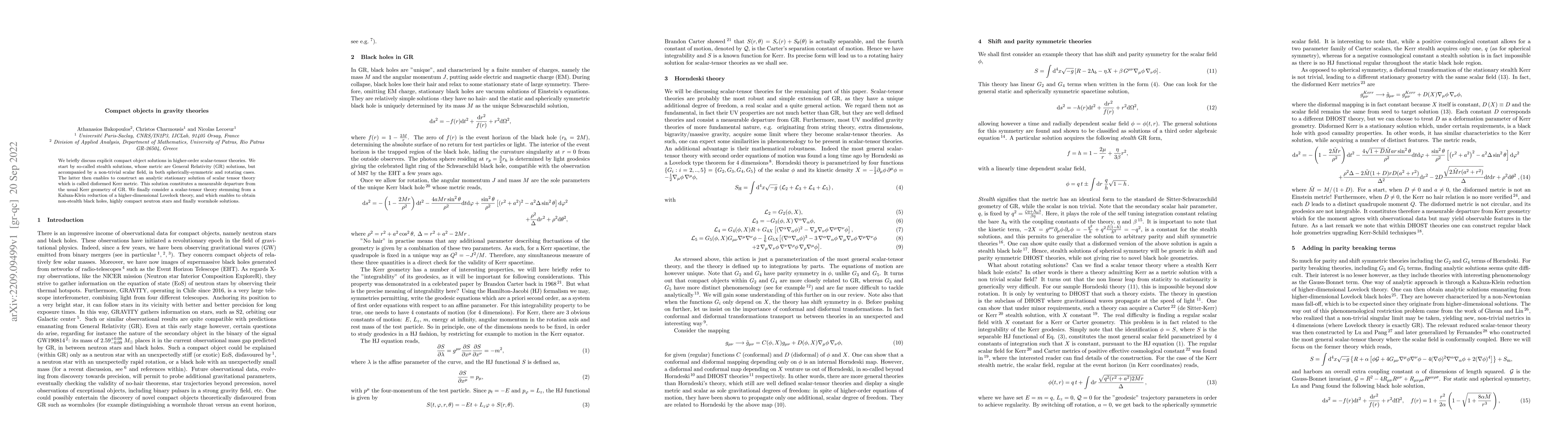Thumbnail for Compact objects in gravity theories
