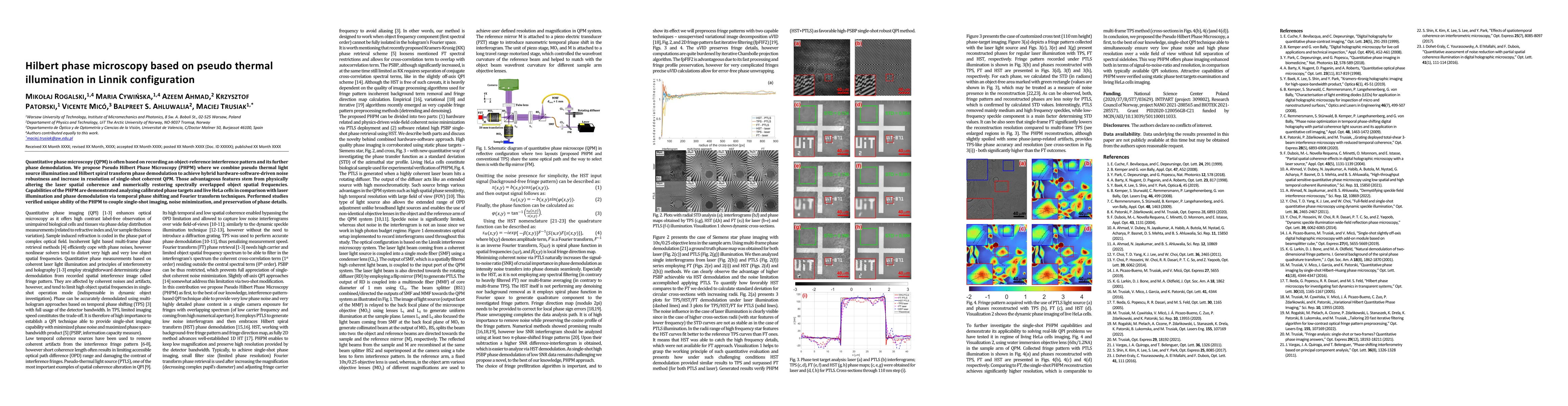 Thumbnail for Hilbert phase microscopy based on pseudo thermal illumination in Linnik
  configuration